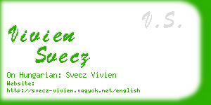 vivien svecz business card